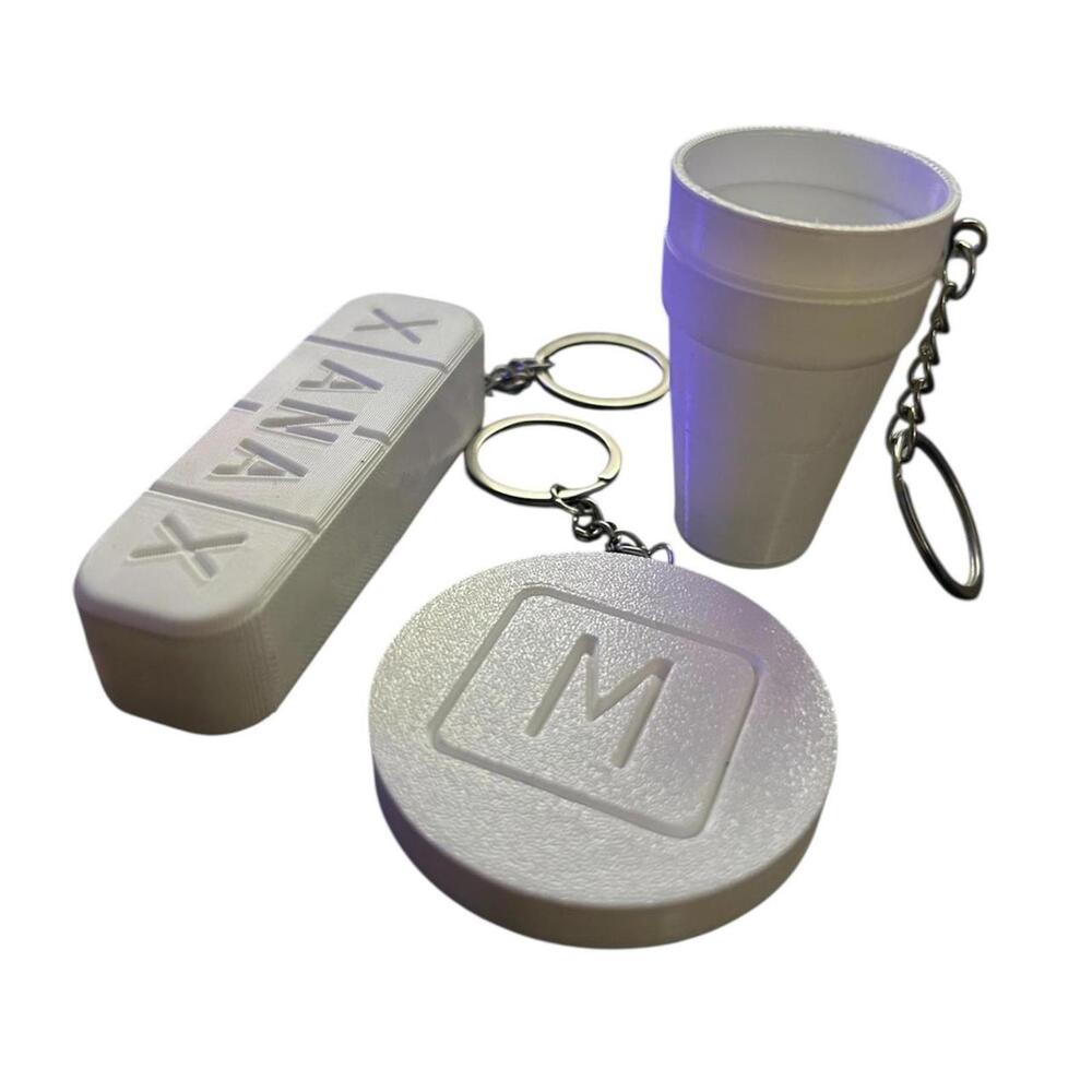 party pack trifecta Xanax codeine double cup per 30 pil keychainl three pack